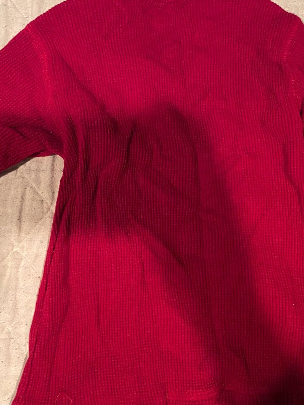 Gymboree-Size-2T-Boy's Red Reindeer Waffle long sleeve-great condition - Picture 6 of 9